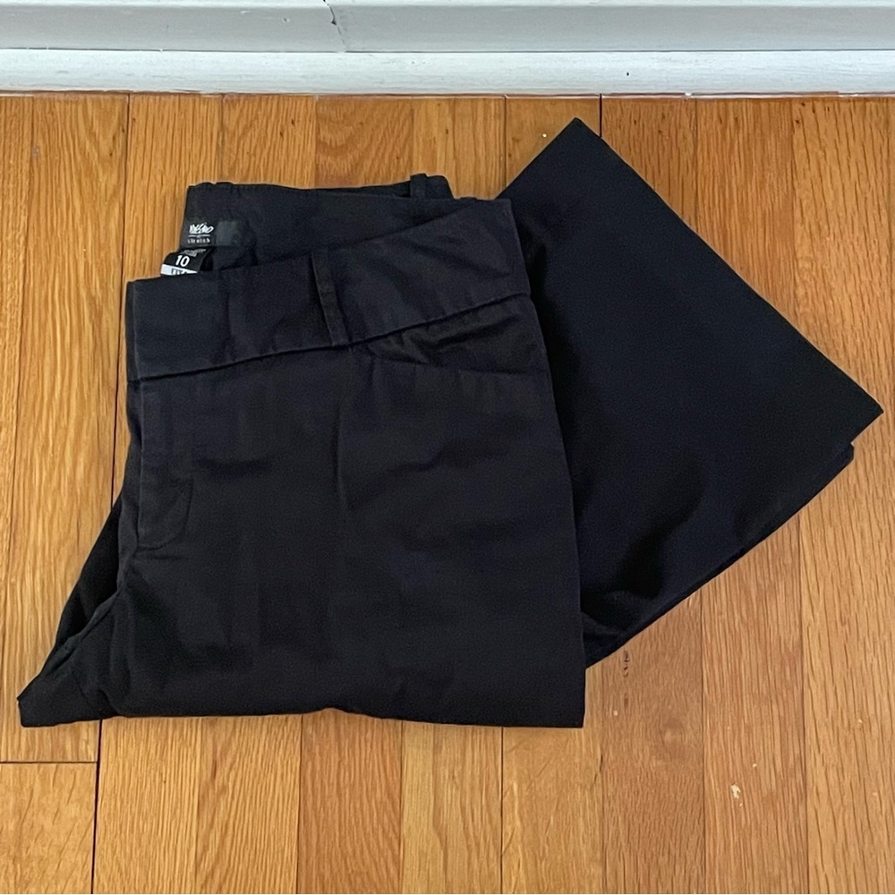 $10 SALE Black Pants MOSSIMO Women Slacks Trousers Office Work Business Evening